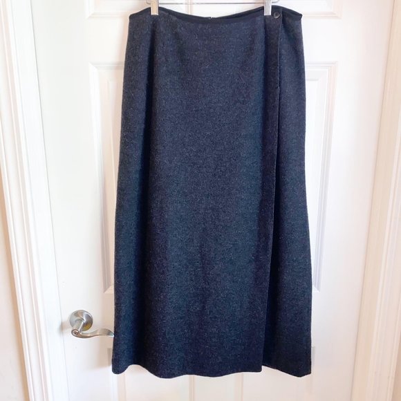 Talbots Dresses & Skirts - Vintage Women's Talbots 100% Wool Faux Wrap Maxi